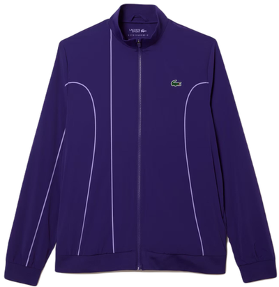Мужская теннисная кофта Lacoste SPORT x Novak Djokovic Ceremony Jacket - purple