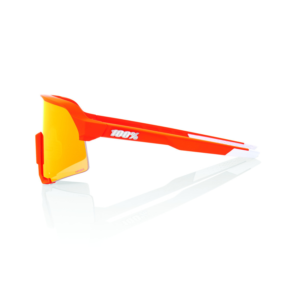 Спортивные очки 100% S3 / Soft Tact Neon Orange / HiPER Red Multilayer Mirror Lens