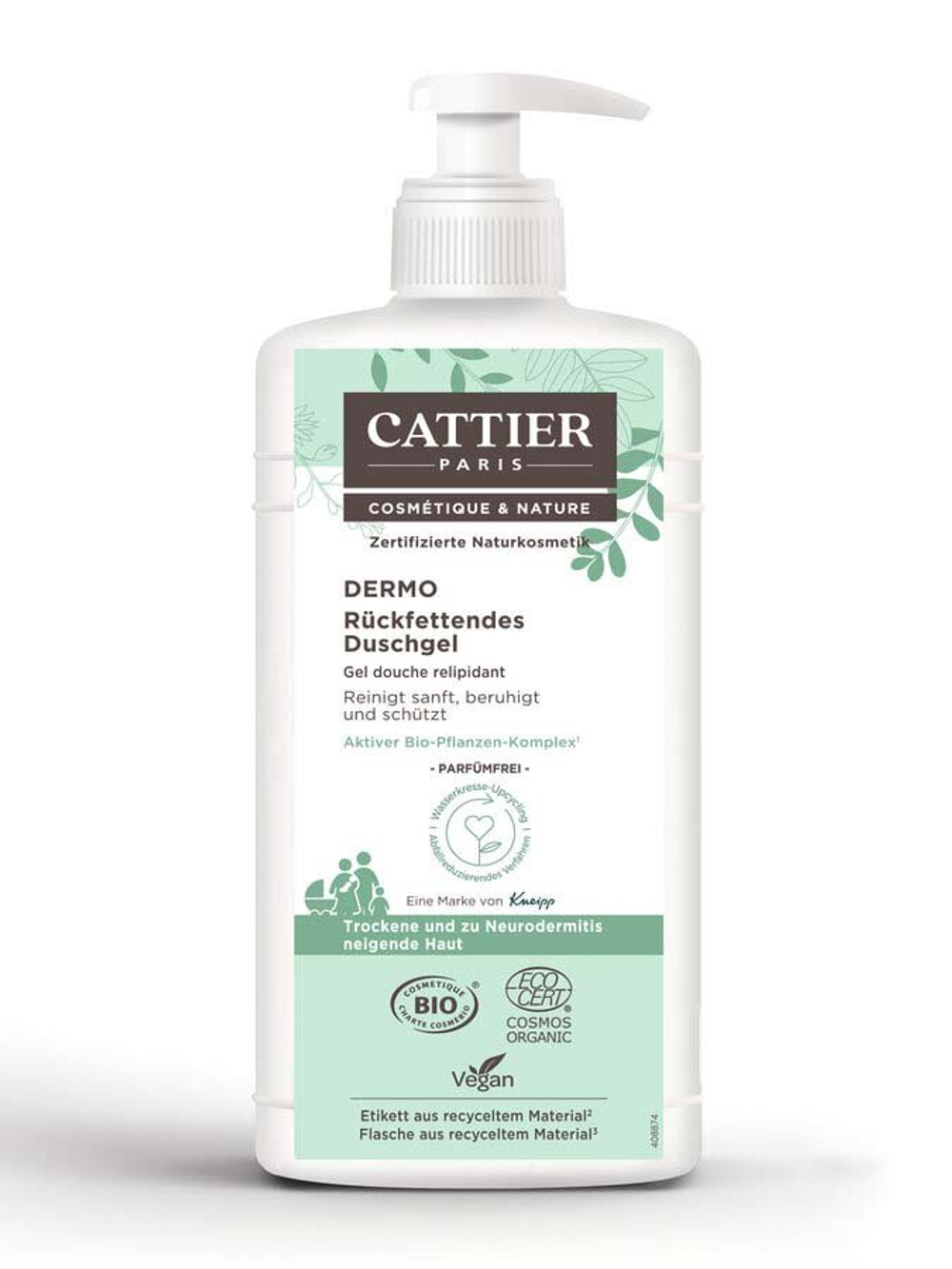Восстанавливающий гель для душа Cattier Dermo, 500 мл