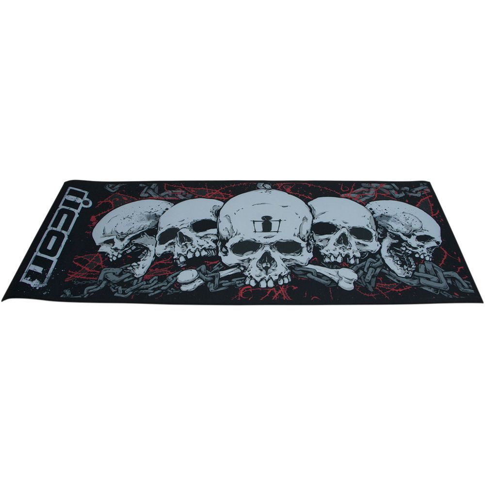 Scull Pit Mat / Черно-красный