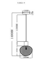 Светильник подвесной Moderli V10921-P Sunset