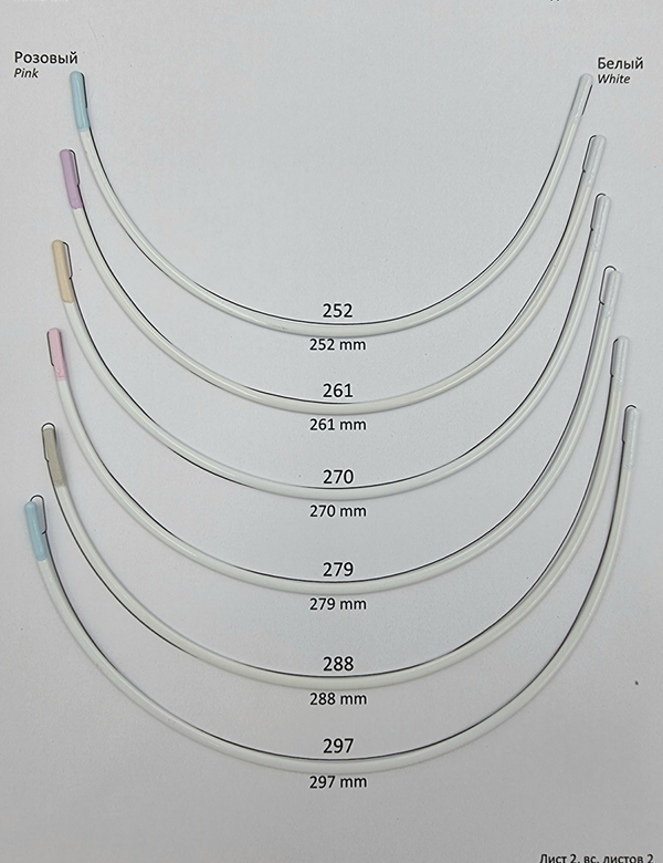Каркасы для бюстгальтера усиленные с нейлоновым покрытием тип 2 (Китай)