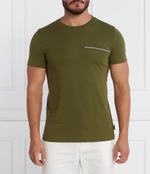 Футболка SMALL CHEST STRIPE MONOTYPE TEE Tommy Hilfiger - хаки(MW0MW32595)