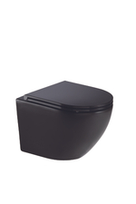 Инсталляция пневматическая с подвесным унитазом CULTO TOR V30 черный. Панель смыва черная квадратная. Система смыва Торнадо