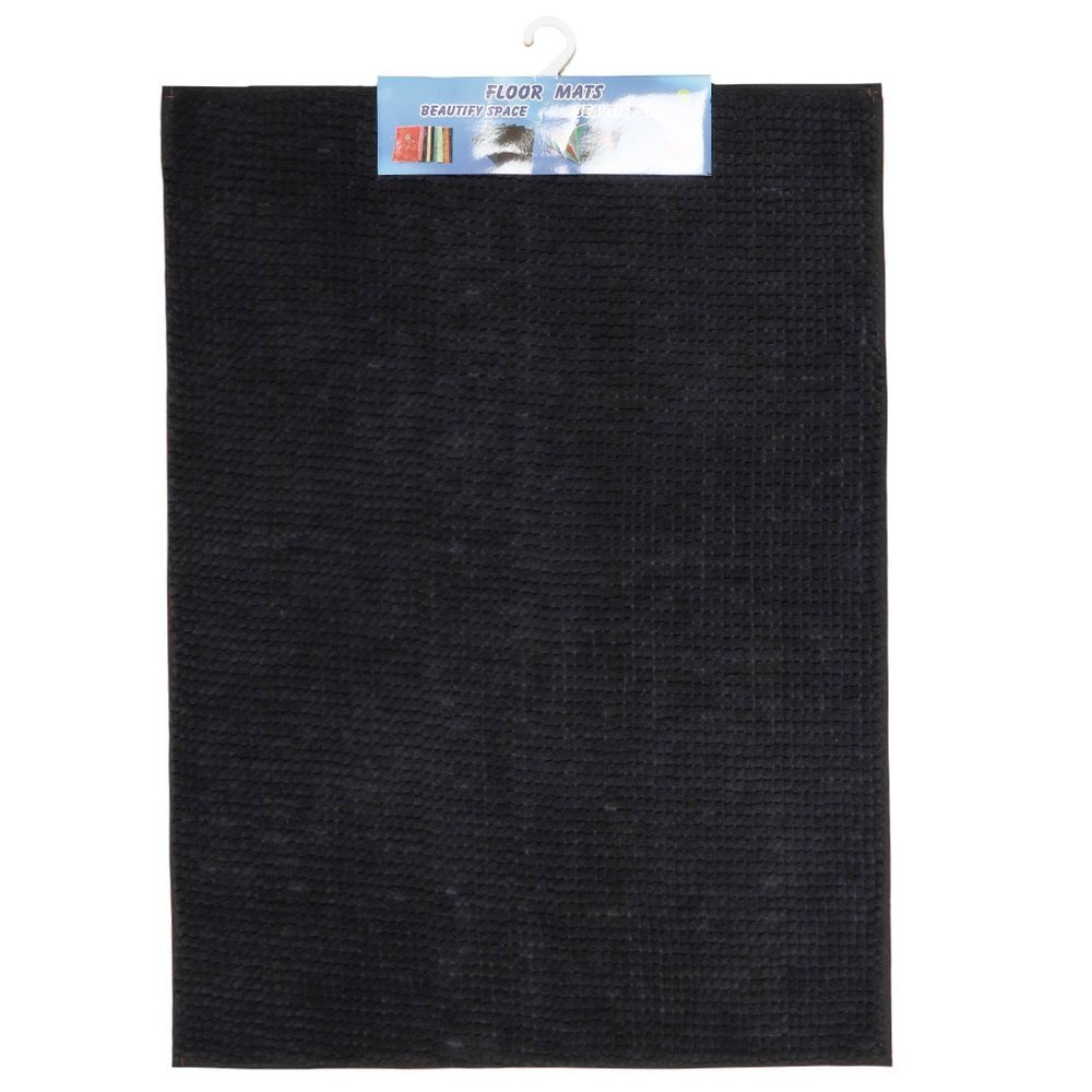 Коврик для ванной, 0.6х0.9 м, ПЭ, графит, Макарон