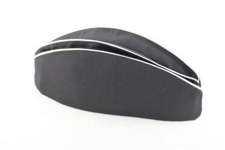 Пилотка ВМФ черная с белым кантом