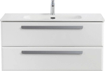 Тумба с раковиной Cezares ECO-CER-N 100 ECO-CER-N-1000-2C-SO-BO белая матовая
