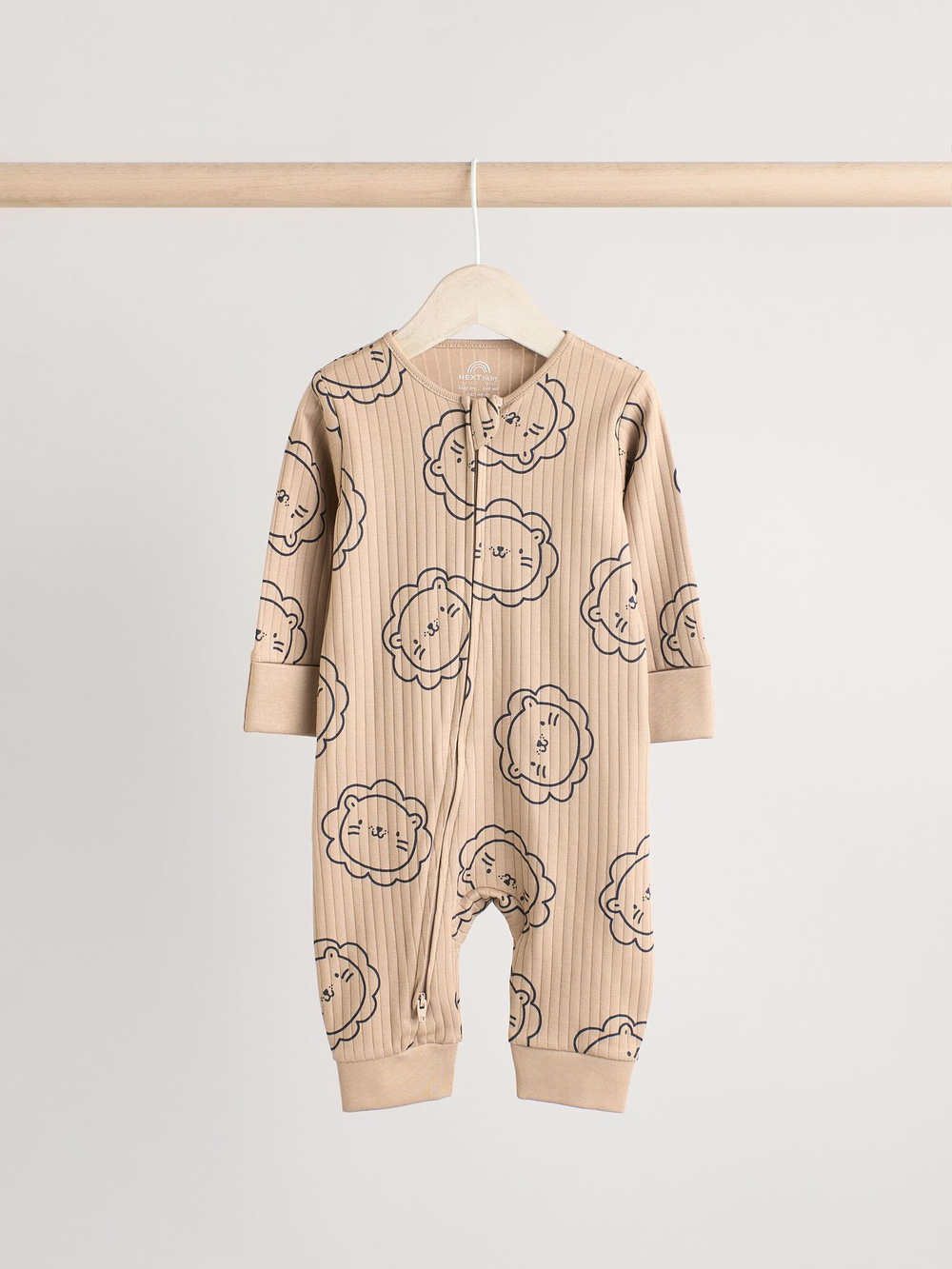 Комбинезон / Cлип для малышей Next N26-395, 3 шт., Бежевый, Серый, Синий