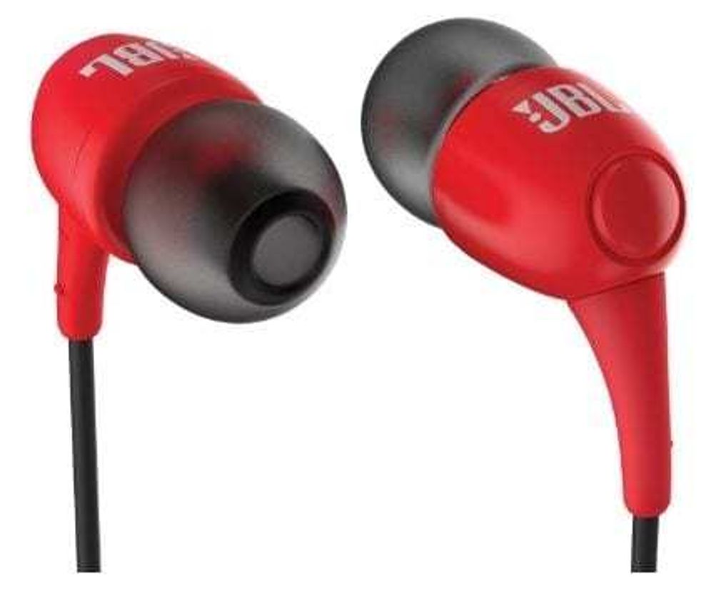 Наушники JBL T100 Red, внутриканальные - 2