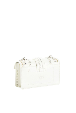 MINI LOVE BAG MIX STUDS - white