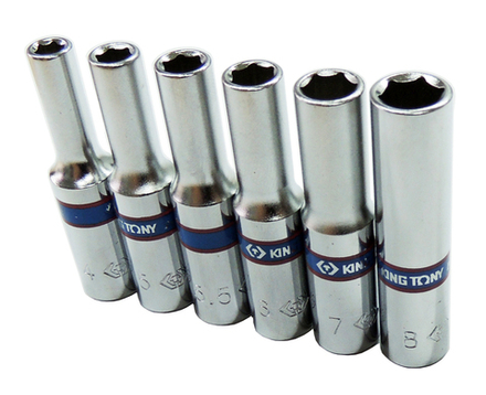 KINGTONY ГОЛОВКА ГЛУБОКАЯ 223507M 1/4" 6 гр. 07мм