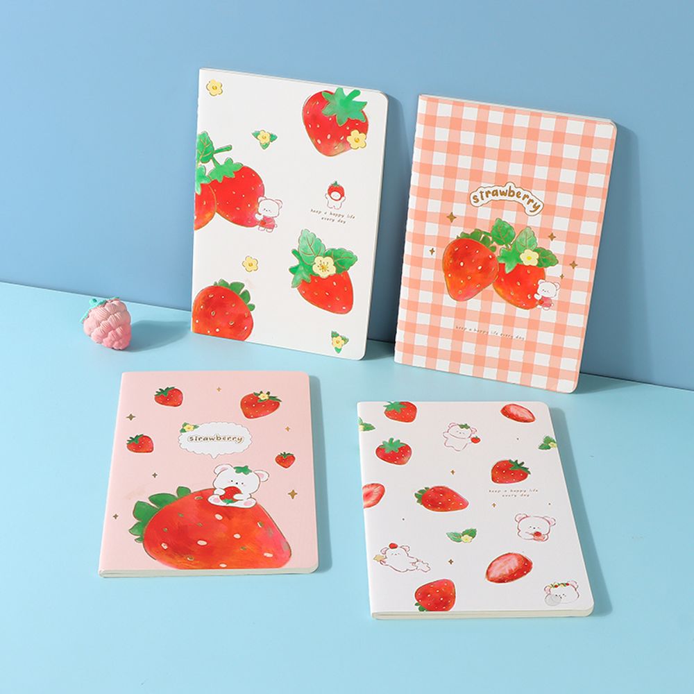 Скетчбук 210×140 мм, Strawberry Bear