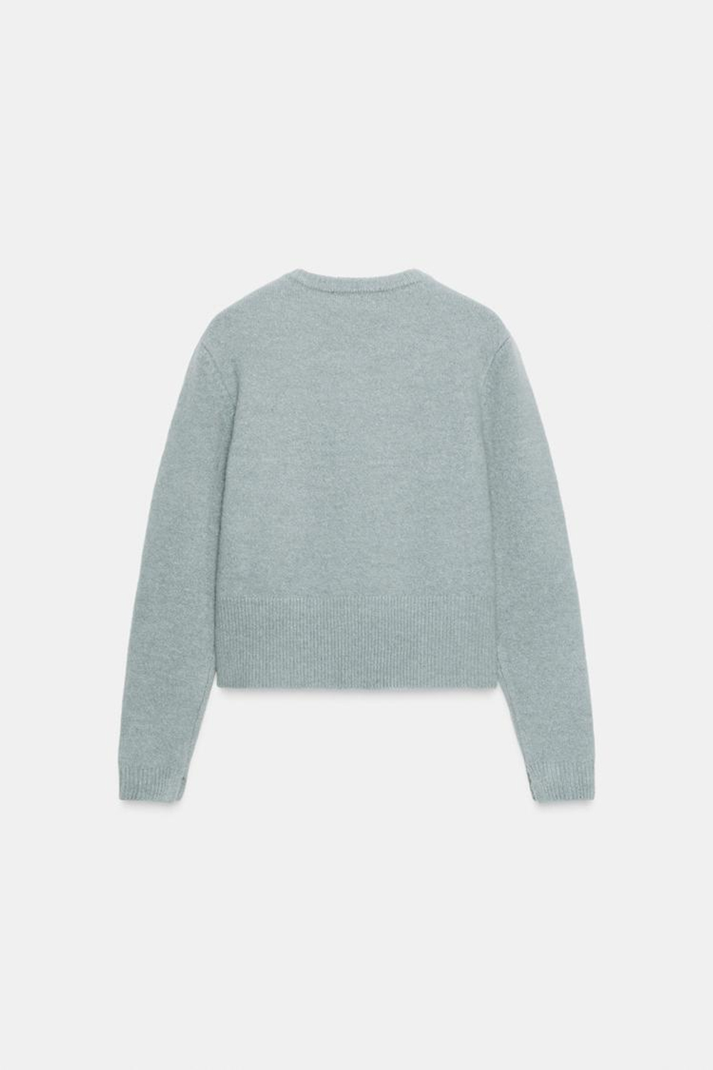 ZARА КАРДИГАН С ПУГОВИЦАМИ-ШАРИКАМИ, СЕРЫЙ/СИНИЙ