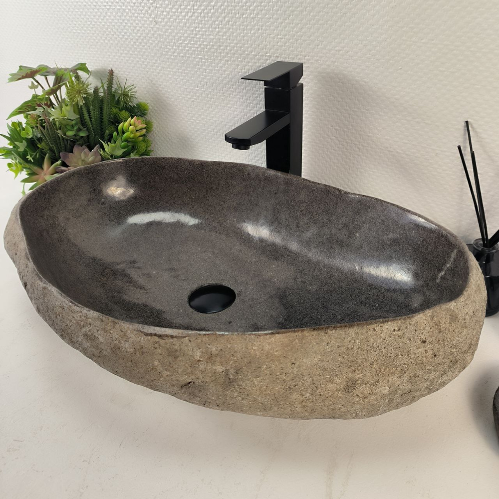 Раковина из речного камня RS-65270 65*40*15 0863