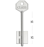 Заготовка сувальдного ключа 10649 KLS3D КЛАСС-3