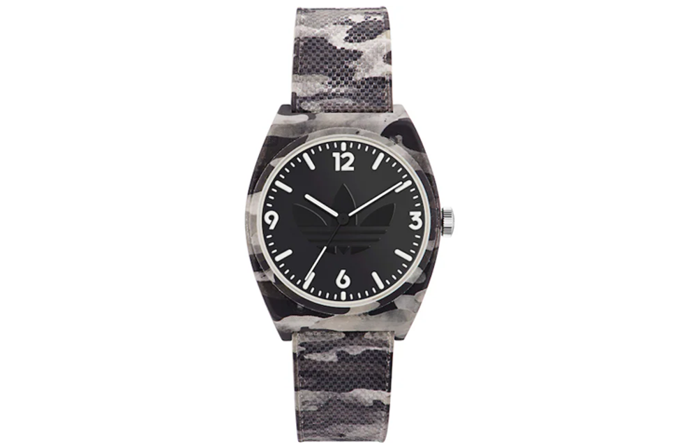 Adidas Originals STREET Wrist Watch Quartz Movement Resin Strap 38mm Black Dial Unisex