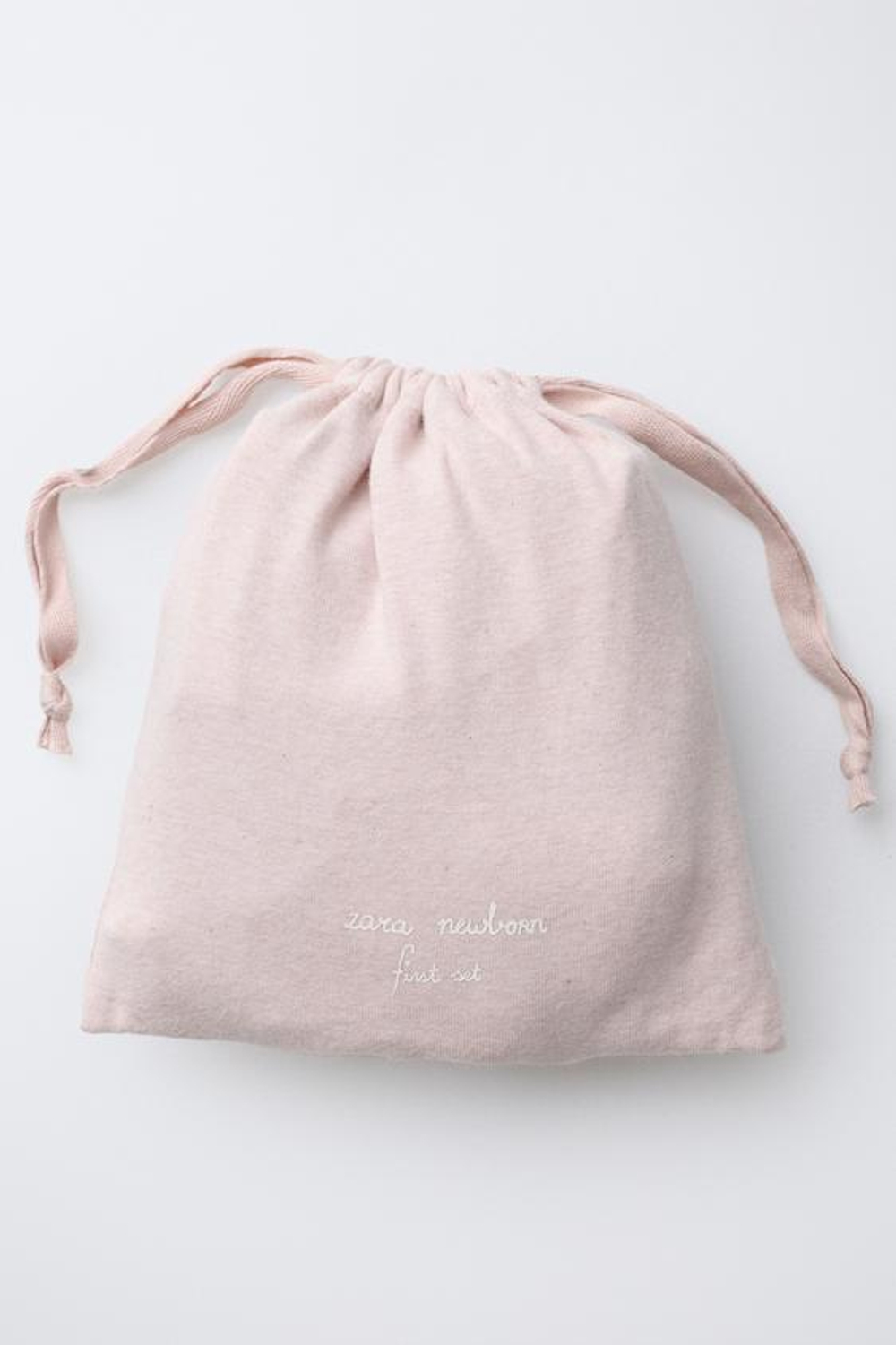 ZARA КОМПЛЕКТ ДЛЯ НОВОРОЖДЕННОГО И СУМОЧКА, РОЗОВЫЙ МЕЛАНЖ