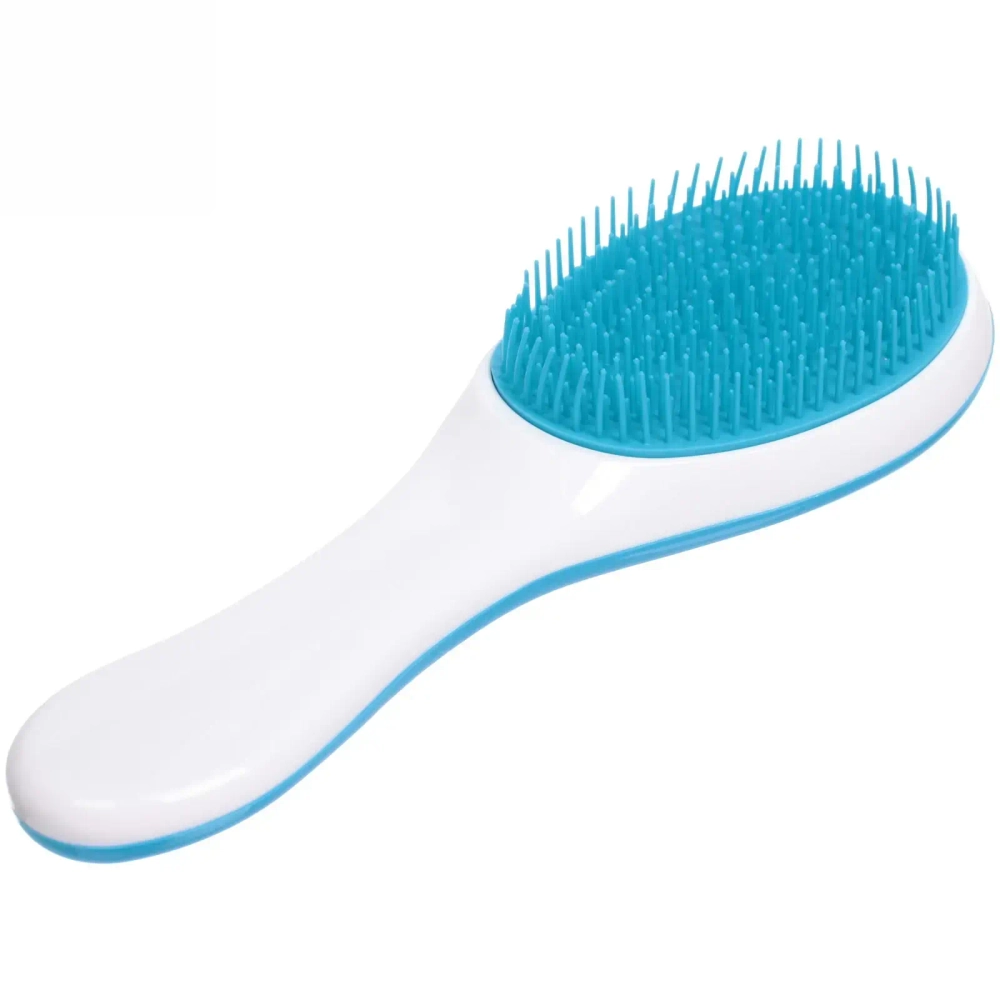 Расческа массажная «Эстетика», цвет голубой/белый , 22,5*8,5см, в пластиковой коробке
