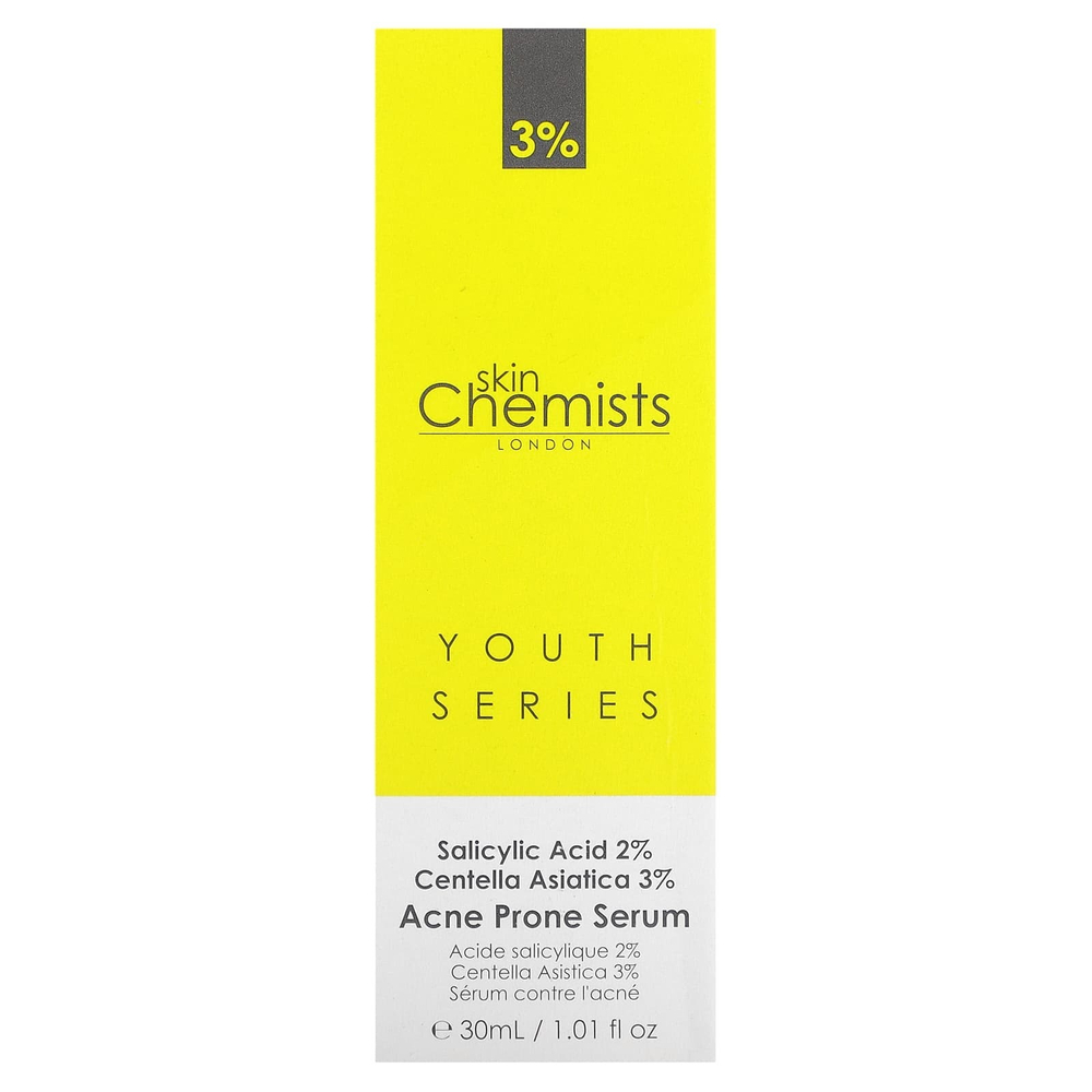 skinChemists, Youth Series, сыворотка против акне, 30 мл (1,01 жидк. унц.)