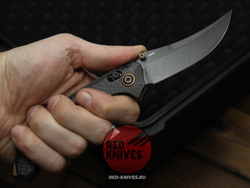 Нож Benchmade Mini Bedlam 865-02 Custom , рукоять Carbon Fiber