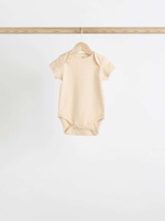 Боди с коротким рукавом для малышей Next 541-754, 7 шт., Белый, Бежевый
