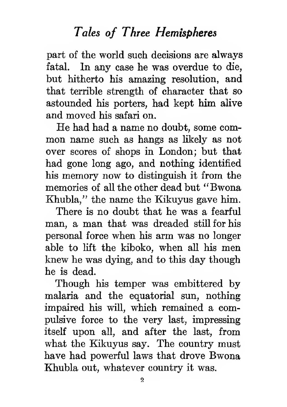 Tales Of Three Hemispheres | Lord Dunsany