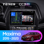 Teyes CC3 2K 10,2"для Nissan Maxima 2015-2020