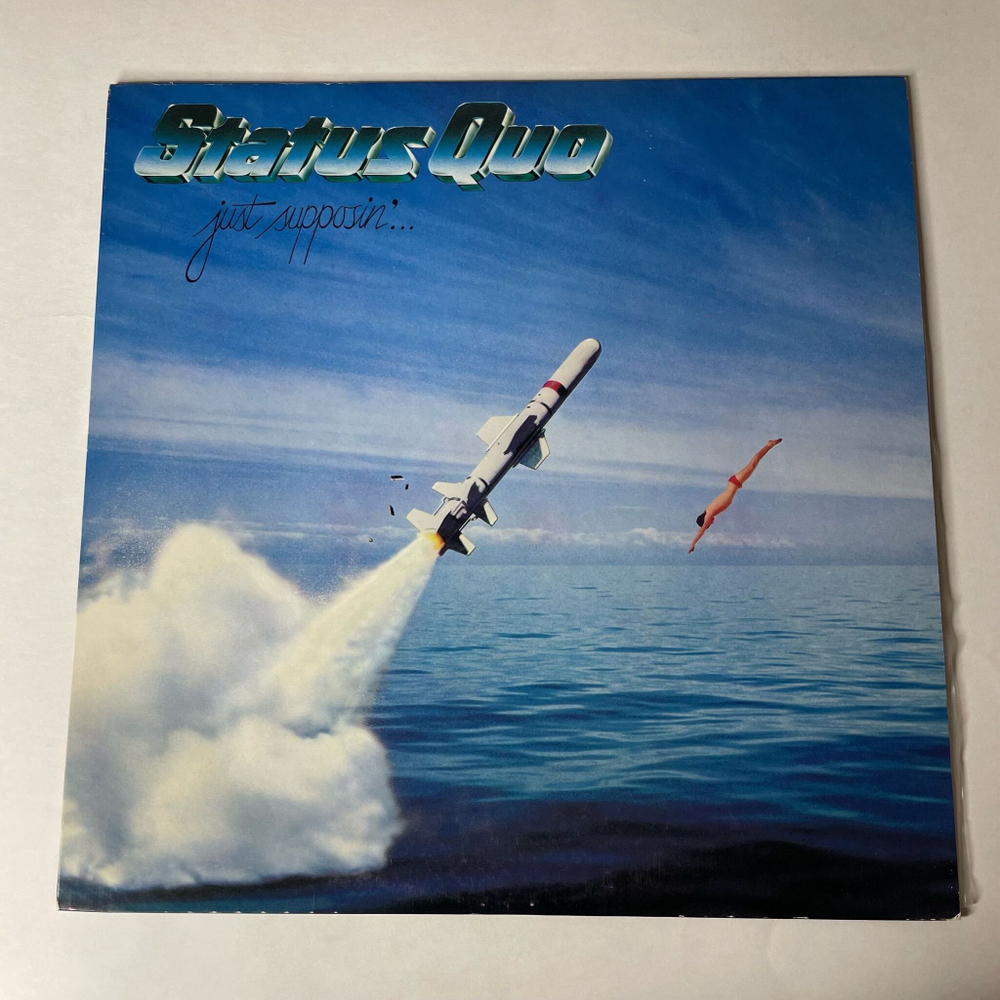 Винтажная виниловая пластинка LP Status Quo Just Supposin (Japan 1980) (No Obi) (Promo)