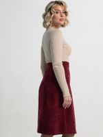 Юбка вельветовая Эрис (бургунди) Ю15193-25М LT Collection
