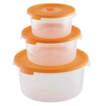 Комплект контейнеров СВЧ (0,,8,6) круглых с клапаномСМАЙЛ