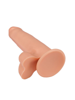 Фаллоимитатор на присоске телесного цвета - 16,5 см. (Цвет: телесный)
