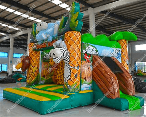Коммерческий надувной батут "Чудо-сафари"