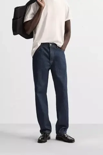 ZARA ДЖИНСЫ SLIM FIT, МОРСКОЙ СИНИЙ