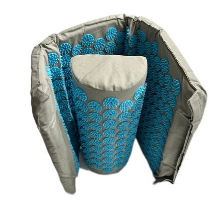 Массажный набор акупунктурный коврик + подушка Comfortex (серо-голубой)