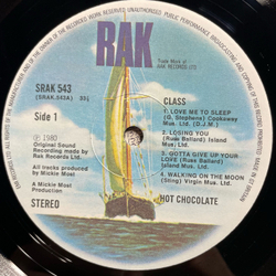 Винтажная виниловая пластинка LP Hot Chocolate Class (Англия 1980)