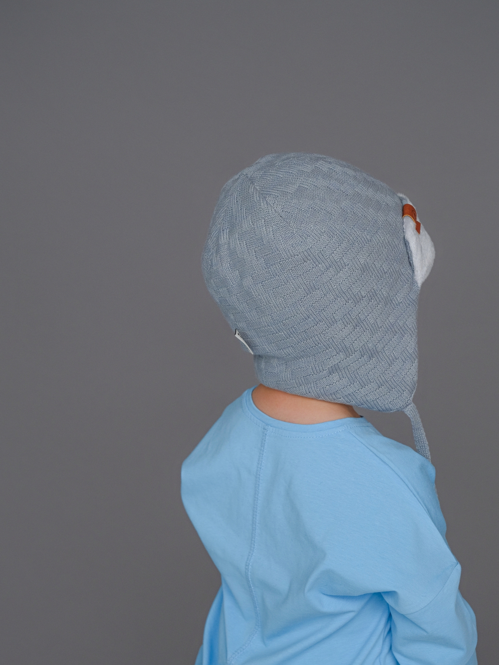 Шапка зимняя вязаная (Жемчужно-пепельный) ТОКИ