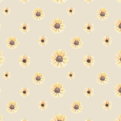 акварельный подсолнух