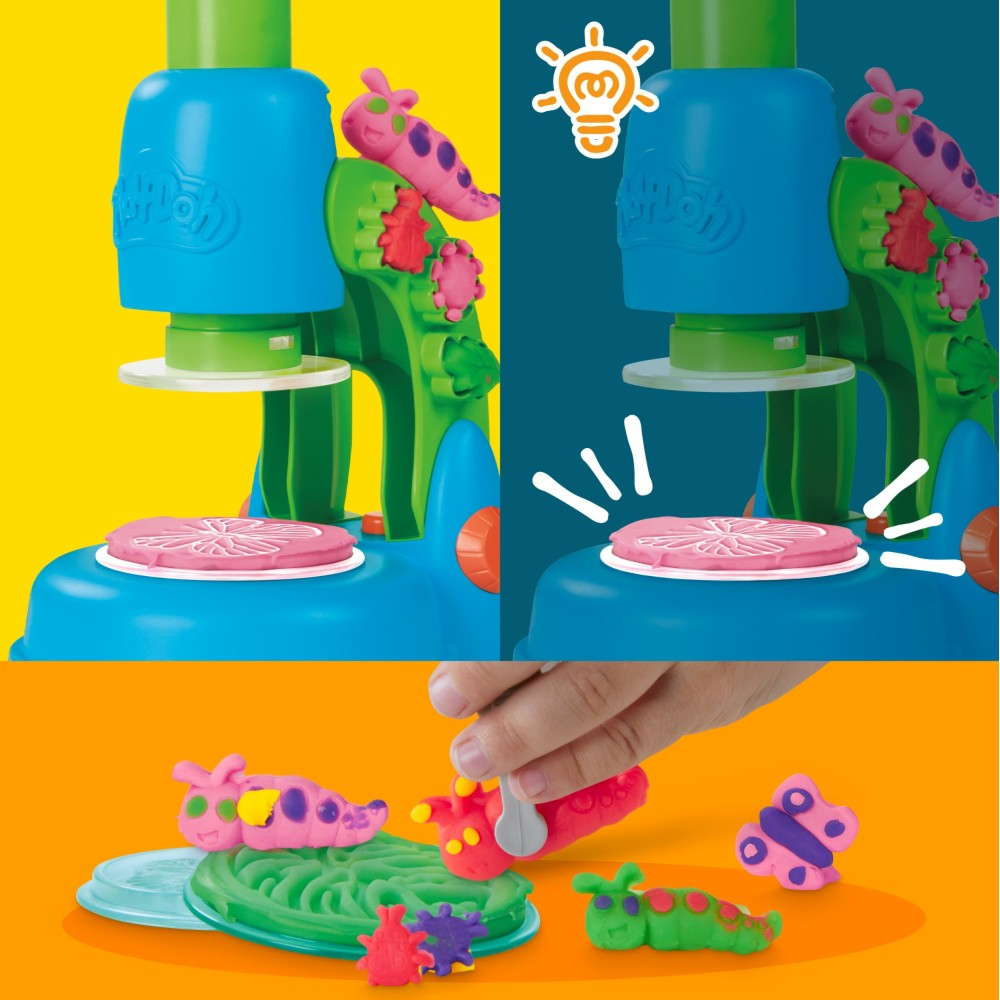 Play-Doh - Пластилин Микроскоп с подсветкой Набор с аксессуарами G0494
