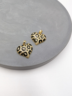 Подвеска сердце леопард 20*18мм