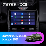 Teyes CC3 9"для Renault Duster, LADA Largus 2015-2021