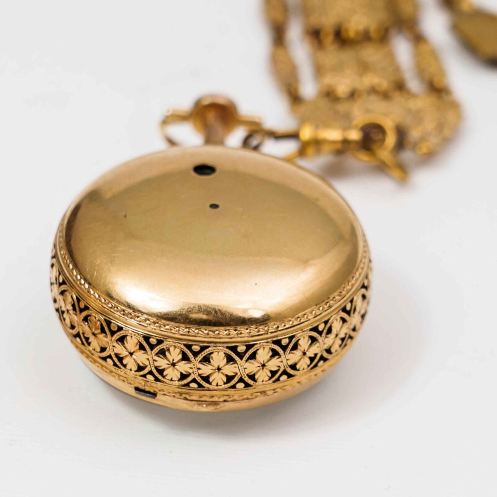 Редкие антикварные карманные часы-репетир JAMES UPJOHN