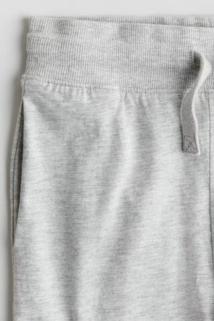 H&M Хлопковые трикотажные штаны, светло-серый