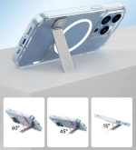 Чехол-накладка Wiwu Aurora Series Magsafe для Apple iPhone 14 Pro пластиковый с подставкой (прозрачный)