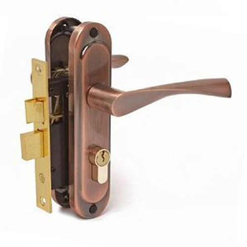 Замок Врезной Аверс 0823/60 медь (кл-верт.)