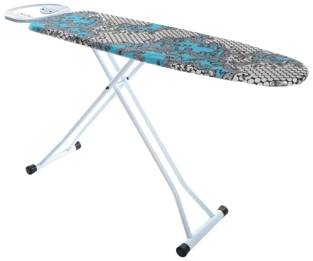 Доска гладильная "Элона белая" моноблок,шнур 2м,высота 70-90cm,пл.38x120  PERILLA