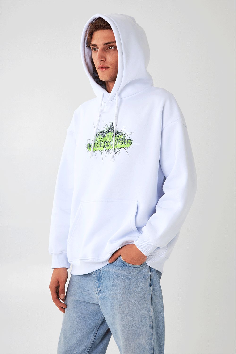 Худи Helgi Ingvarr БОРОВИЧКИ Белый