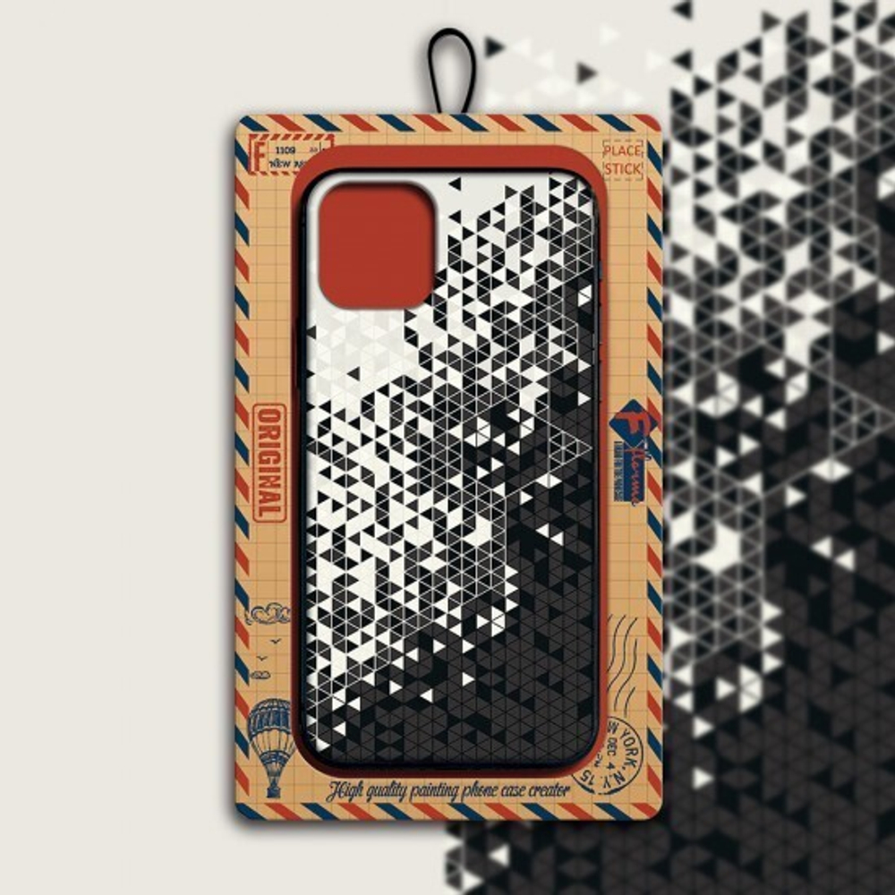 Чехол ТПУ Florme Геометрия для iPhone 12 Mini, 011756