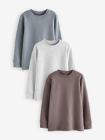 Лонгслив для мальчика Next 683-144, 3 шт., Серый, Коричневый