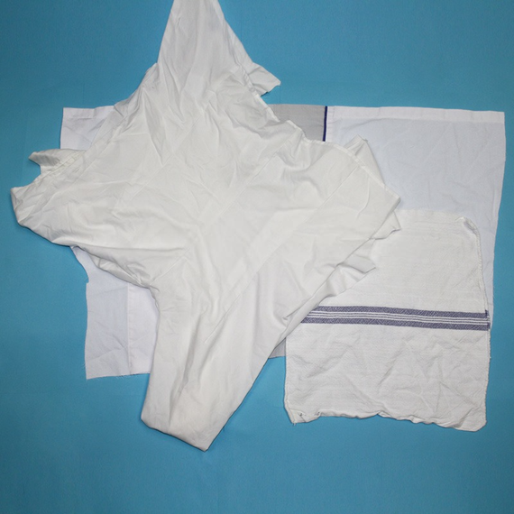 Ветошь хб, белая, размер 40*60см