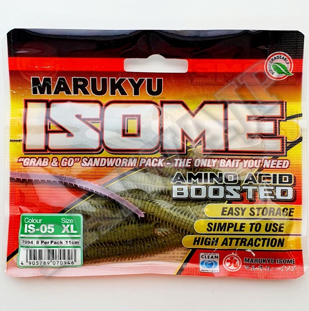 Силиконовые приманки MARUKYU POWER ISOME XL IS-05 GREEN